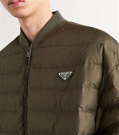 prada green puffer jacket|prada puffer jacket farfetch.